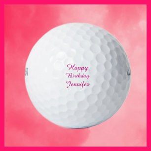 Personalised Golf Balls, Birthday for Her Balls
