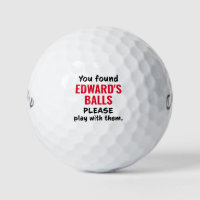 Personalised Golf Balls Funny Lost Ball Saying