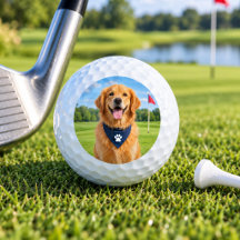 Personalised Golf Balls with Pet Photo