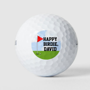 Personalised Golf Birthday Collectable Balls
