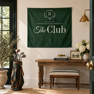 Personalised Golf Birthday Welcome Tapestry