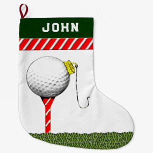 Personalised Golf Christmas Gifts Large Christmas Stocking