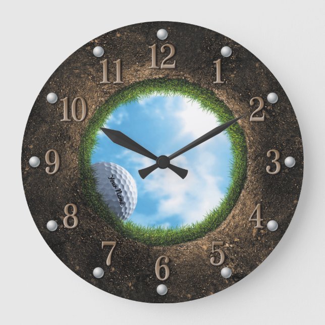 Personalised Golf Clock (Front)