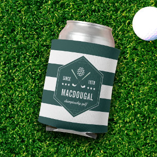 Personalised Golf Club Logo Can Cooler