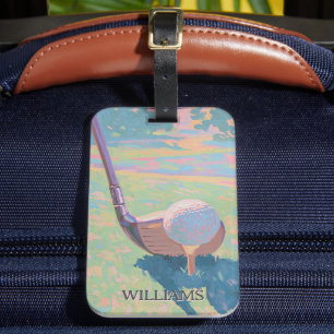 Personalised Golf Club Luggage Tag