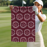 Personalised Golf Club Monogram Gift Golf Towel<br><div class="desc">Tee up the perfect party favour or gift with this sleek custom golf towel! Featuring a monogrammed golf club logo, personalised name, and course name, it's a stylish and practical keepsake for any golf lover. Ideal for: Birthday party favours Golf tournament gifts Groomsmen presents Clubhouse bar accessories Crafted for both...</div>