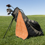 Personalised Golf Club Monogram Gift Towel<br><div class="desc">Tee up the perfect party favour or gift with this sleek orange custom golf towel! Featuring a monogrammed golf club logo, personalised name, and course name, it's a stylish and practical keepsake for any golf lover. Ideal for: Birthday party favours Golf tournament gifts Groomsmen presents Clubhouse bar accessories Crafted for...</div>
