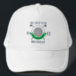 Personalised Golf Club Name Classic Trucker Hat<br><div class="desc">the perfect blend of comfort, function, and laid-back attitude. Featuring a breatheable mesh back, adjustable snap closure, and bold front design, this hat is made for everyday wear. Whether you're hitting the road, running errands, or hanging out outdoors, it adds the right touch of casual flair to any outfit. Great...</div>