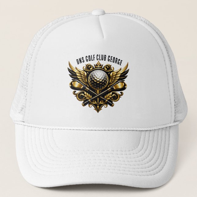 Personalised Golf Club Name Classic Trucker Hat (Front)