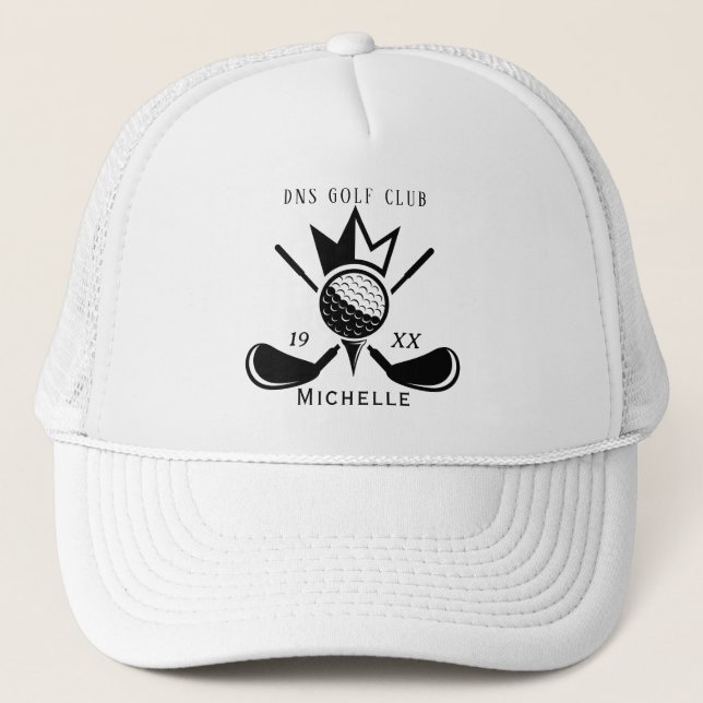 Personalised Golf Club Name Classic Trucker Hat (Front)