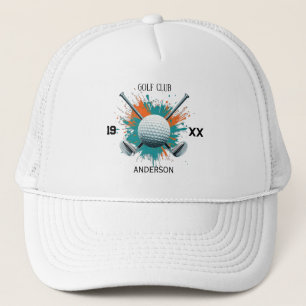 Personalised Golf Club Name Custom Trucker Hat