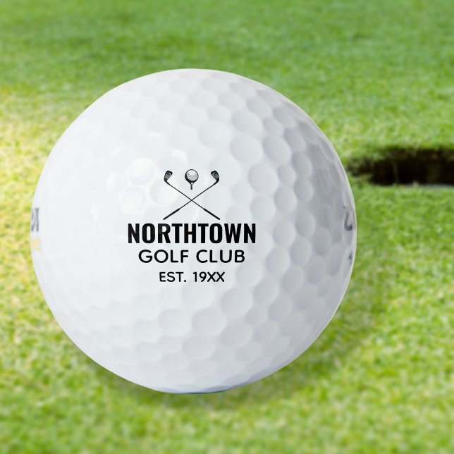 Personalised Golf Club Name Established Date Golf Balls (Creator Uploaded)