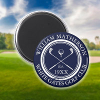 Personalised Golf Club Name Navy Blue