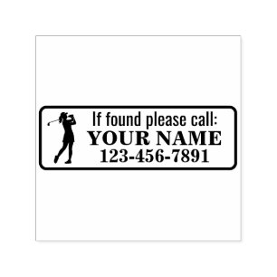 Personalised Golf Club Self-inking Stamp