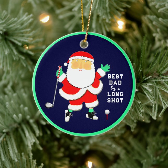 Personalised Golf Collectable Ceramic Ornament (Tree)