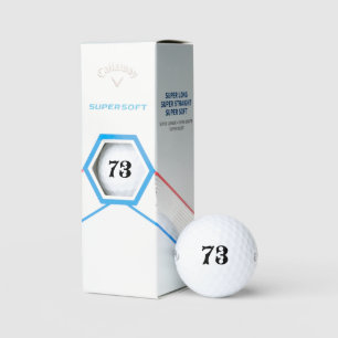 Personalised Golf - Custom Number Lucky Callaway  Golf Balls