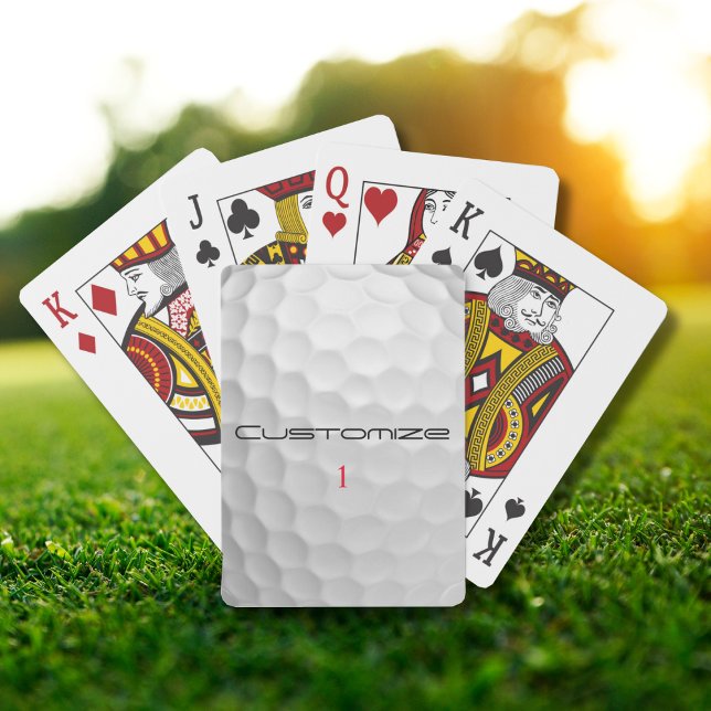 Personalised Golf Gift with Custom Name & Number Playing Cards (Creator Uploaded)