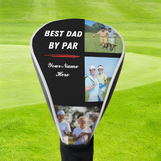Personalised Golf Gifts For Dad Photo and Name Head Cover