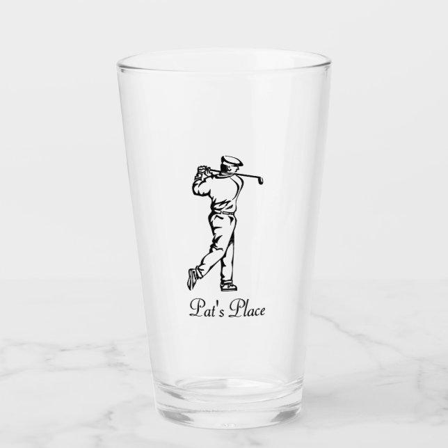 Personalised Golf Glass (Front)