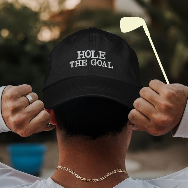 Personalised Golf Goal Gift for Players Embroidered Hat (Creator Uploaded)