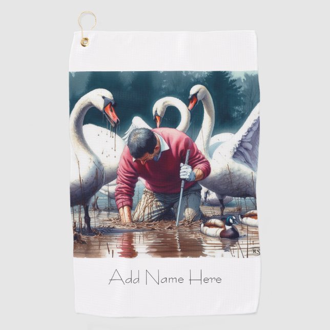 Personalised Golf Hazards Golf Towel (Front)