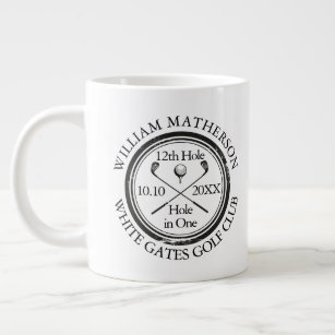 Personalised Golf Hole in One Congratulations Large Coffee Mug