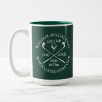 Personalised Golf Hole in One Emerald Green