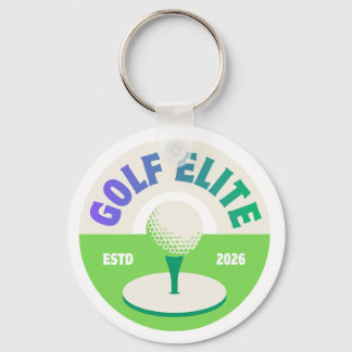 Personalised Golf Keychain | Golf Lover Gift Round