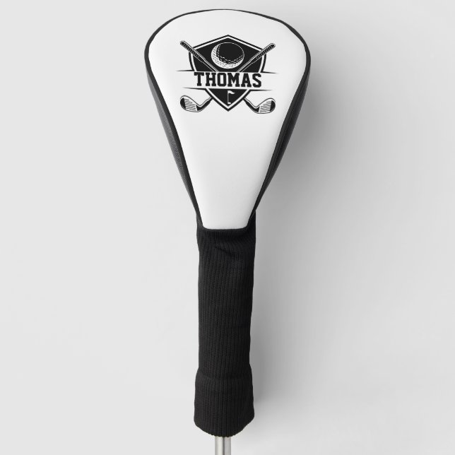 Personalised Golf Lover Head Cover (Front)