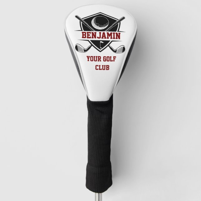 Personalised Golf Lover  Head Cover (Front)