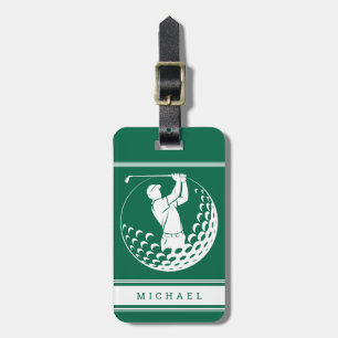 Personalised Golf  Luggage Tag