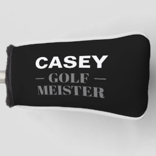 Personalised Golf Meister Funny Head Cover