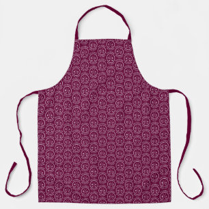 Personalised Golf Monogram Name Burgundy Golf gift Apron