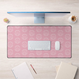 Personalised Golf Monogram Pink Custom Name Desk Mat