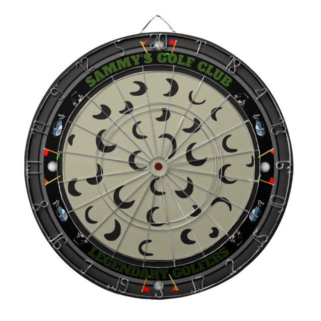 Personalised Golf Multi-Target Dartboard (Front)