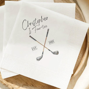 Personalised Golf Napkins Custom Mens birthday gol