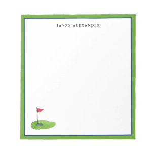 Personalised Golf  Notepad