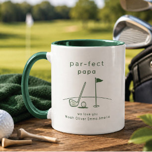 Personalised Golf Papa Mug Custom Gift