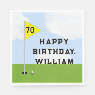 Personalised Golf Party Napkin