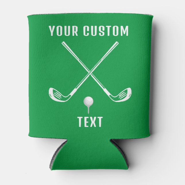 Personalised Golf Pun Can Cooler (Front)