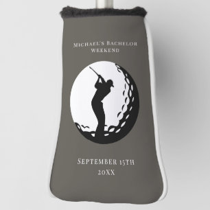 Personalised Golf Putter Cover Bachelor Weekend