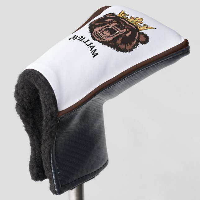 Personalised Golf Putter Head Cover (3/4 Front)