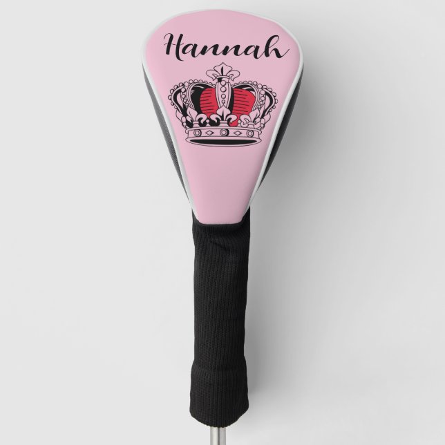 Personalised Golf Queen  Head Cover (Front)