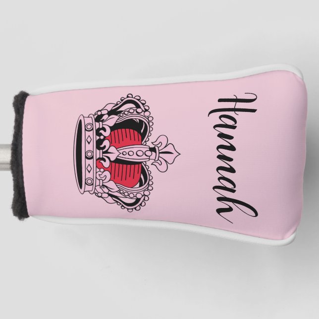 Personalised Golf Queen  Head Cover (Front)