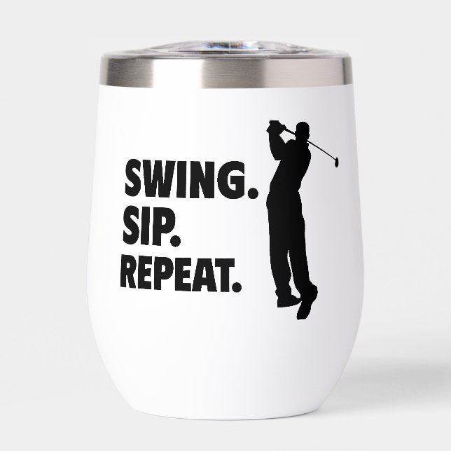Personalised Golf Swing Sip Repeat (Front)
