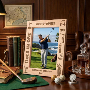 Personalised Golf Terms and Icons Etched Frames