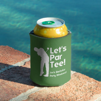 Personalised Golf Themed Can Cooler