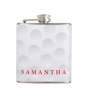 Personalised Golf Themed Hip Flask