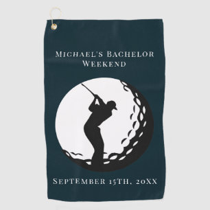 Personalised Golf Towel Bachelor Golf Weekend