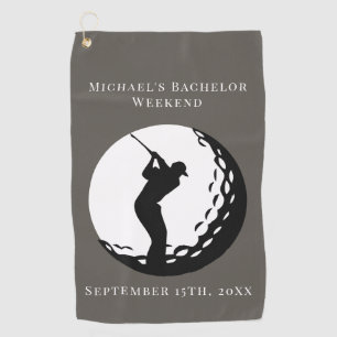 Personalised Golf Towel Bachelor Golf Weekend